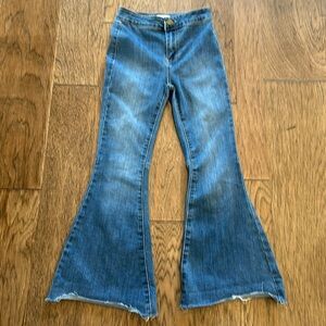 Girls denim flares size 8